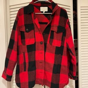 Lucky Brand Oversized Shirt Jacket